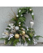 Grinch Tree Silver and Gold Fresh Mixed