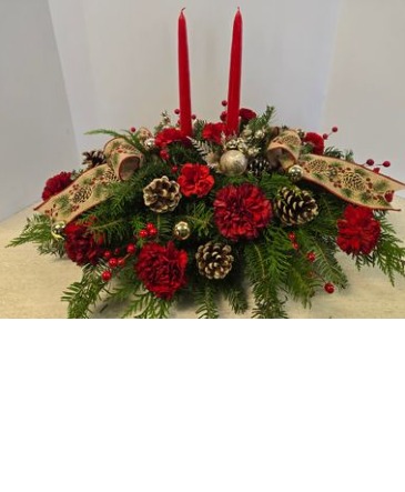 SOLD OUT Nelson's Festive Centerpiece   NFS-C2 Centerpiece in Plattsburgh, NY | NELSON'S FLOWER SHOP
