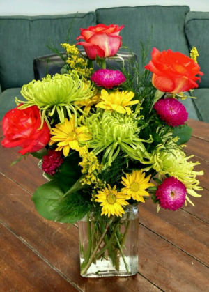 Neon Splash Arrangement in Bluffton, SC | BERKELEY FLOWERS & GIFTS Neon Splash Arrangement in Bluffton, SC | BERKELEY FLOWERS & GIFTS