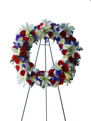 Never Forgotten Sympathy Wreath in Miami, FL | FLOWERTOPIA Never Forgotten Sympathy Wreath in Miami, FL | FLOWERTOPIA