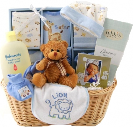 NEW ARRIVAL BABY BOY GIFT BASKET in Germantown, MD - GENE'S FLORIST ...