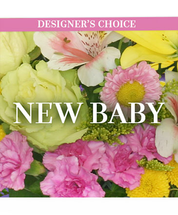New Baby Florals Designer's Choice in Hayward, CA | Alex's Flower Shop