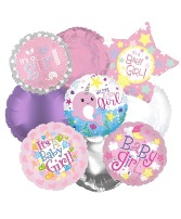 New Baby Girl Balloon Bouquet 