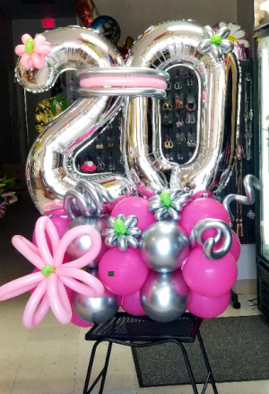 New Chrome Exclusive Balloon Bouquet  Standing Balloon Bouquet NEED 24 HOUR NOTICE 
