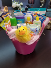 Newborn Baby Girl Gift Basket