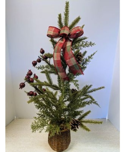 NFS-ATBB Adirondack Tree with Bow and Berries Gift