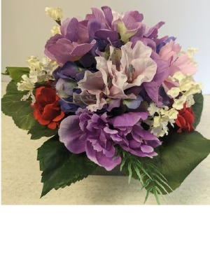 NFS-Perm3 Lavender and Purple mix ARTIFICIAL ARRANGEMENT (SILK)