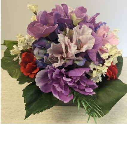 NFS-Perm3 Lavender and Purple mix ARTIFICIAL ARRANGEMENT (SILK)