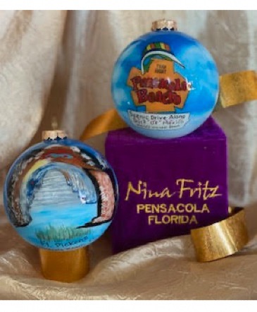 Nina Fritz 2022 Ornament "Fort Pickens" in Pensacola, FL | JUST JUDY'S FLOWERS, LOCAL ART & GIFTS Nina Fritz 2022 Ornament "Fort Pickens" in Pensacola, FL | JUST JUDY'S FLOWERS, LOCAL ART & GIFTS