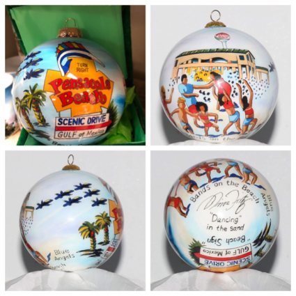 Nina Fritz ornament “Bands on the Beach” Same day delivery only on local delivery. 
