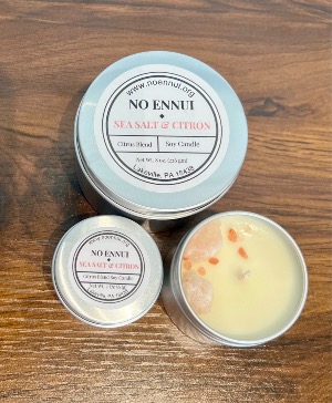 No Ennui: Sea Salt and Citron Candle 