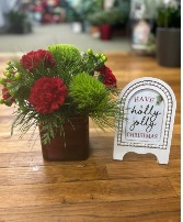 No Grinches Here Flower Arrangement