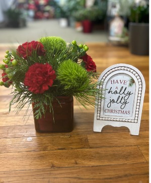 No Grinches Here Flower Arrangement