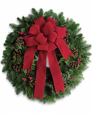 Noel Christmas Fresh Wreath in Magnolia, TX | ANTIQUE ROSE FLORIST Noel Christmas Fresh Wreath in Magnolia, TX | ANTIQUE ROSE FLORIST
