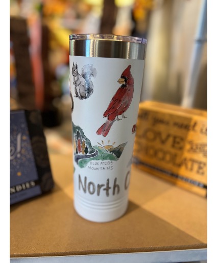 North Carolina Themed 20 Oz Tumbler