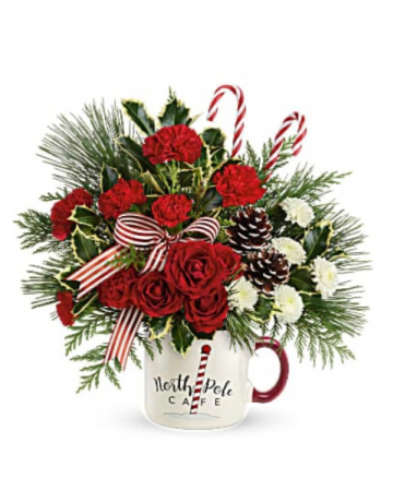 Send a Hug North Pole Cafe Mug Christmas