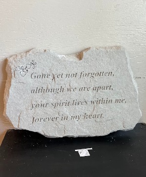 Not Forgotten Stone sympathy stone