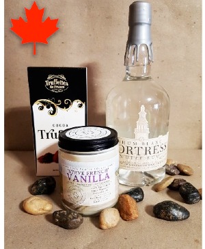 HALIFAX FORTRESS  White rum with scented candle and truffles.