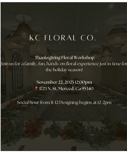 Floral Workshop $99.99 