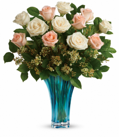 Ocean Of Roses Bouquet All-Around Floral Arrangement (Container Sold Out)