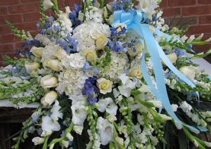 Ocean Paradise Casket Cover casket cover in Woburn, MA | HILLSIDE FLORIST INC. Ocean Paradise Casket Cover casket cover in Woburn, MA | HILLSIDE FLORIST INC.
