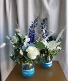 OCEAN WINE GLASSES FLOWER ARRANGEMENT