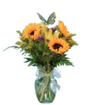 Ochi Sunflower Bouquet Vase Arrangement