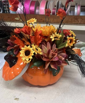 Oh Pumpkin! Flower Arrangement 