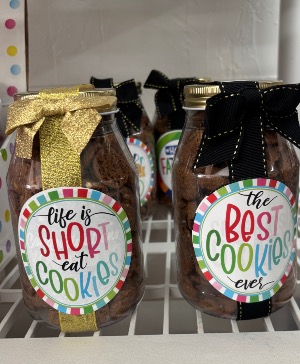 OH SUGAR! Mason jar of cookies  