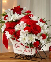 Oh What Fun! Sleigh Bouquet Christmas