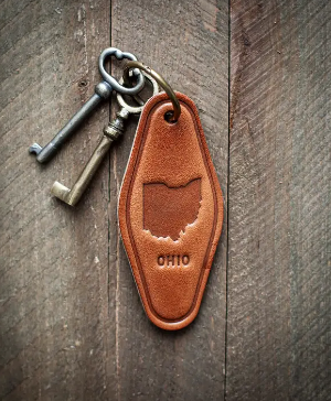 Ohio Leather Keychain Motel Style 