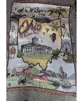 Ohio Throw Afghan Blanket
