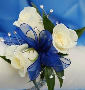 white corsage for prom