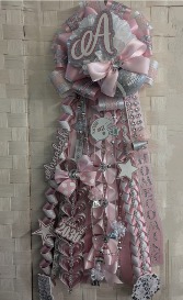 OINK, WHITE AND SILVER LARGE SINGLE MUM WITH FOOTBALL