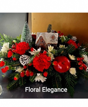 Old Newfie Christmas lighted cottage Fresh product Now taking orders in Mount Pearl, NL | Floral Elegance