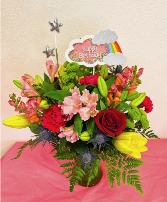 On Cloud Nine Birthday Bouquet in Fairview, Oregon | QUAD'S GARDEN - Home to Trinette's Floral