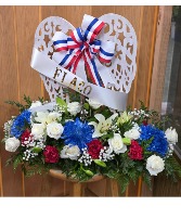 On the Wings of Love Funeral Floral Arrangement 