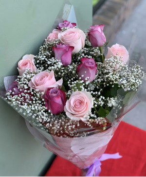 On Top Of The World Wrapped Bouquet