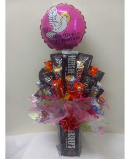 On your confirmation (girl) hersheys candy bouquet 