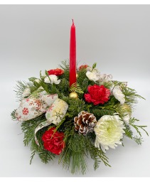 one candle centrepiece 