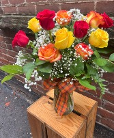 One Dozen Assorted Roses Roses
