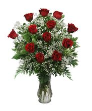 One Dozen Long - Stemmed Deluxe Red Roses in Liberty, NC | GARRETT'S FLOWER SHOP One Dozen Long - Stemmed Deluxe Red Roses in Liberty, NC | GARRETT'S FLOWER SHOP