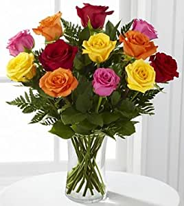 One dozen Mixed Color Roses 