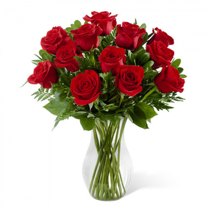 12 Premium Red Roses Bouquet