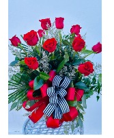 Dozen Red Rose Design 