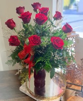 Dozen Red Rose Design 