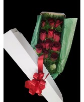 One Dozen Red Roses Boxed 