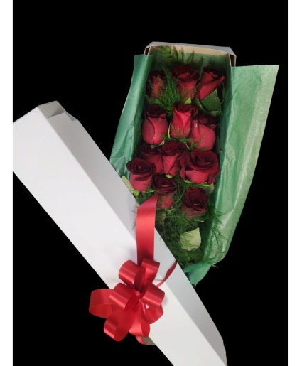 One Dozen Red Roses Boxed