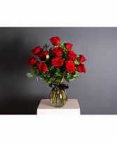 One dozen red roses Hand Tied Bouquet