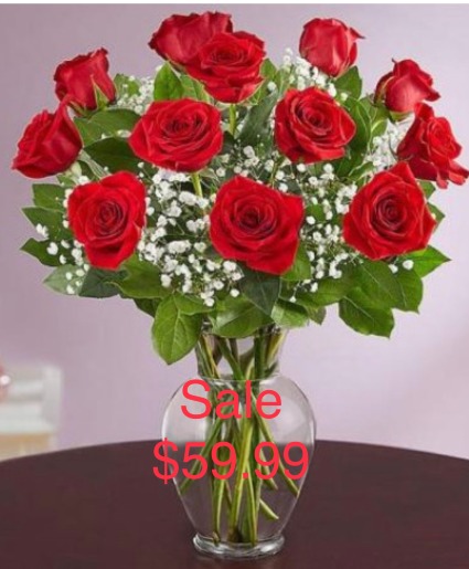 Sale! One dozen Red Roses On sale